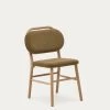 Helda Chair In Green Chenille And Solid Oak Wood | Kave Home 1 Helda Chair In Green Chenille And Solid Oak Wood | Kave Home -Quality Furniture Store C0100010MY06 1V01