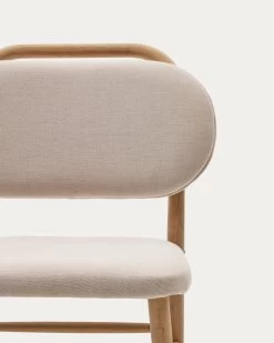 Helda Chair In Beige Chenille And Solid Oak Wood | Kave Home 14 Helda Chair In Beige Chenille And Solid Oak Wood | Kave Home -Quality Furniture Store C0100010MY12 1D01