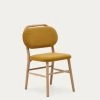 Helda Chair In Mustard Chenille And Solid Oak Wood | Kave Home 1 Helda Chair In Mustard Chenille And Solid Oak Wood | Kave Home -Quality Furniture Store C0100010MY81 1V01