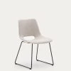 Zahara Chair In Beige With Steel Legs In A Black Finish | Kave Home 2 Zahara Chair In Beige With Steel Legs In A Black Finish | Kave Home -Quality Furniture Store C0100012JJ12 1V01