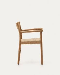 Yalia Chair In Solid Oak 100% FSC With Natural Finish And Rope Seat | Kave Home 17 Yalia Chair In Solid Oak 100% FSC With Natural Finish And Rope Seat | Kave Home -Quality Furniture Store C0100122CP46 1V02