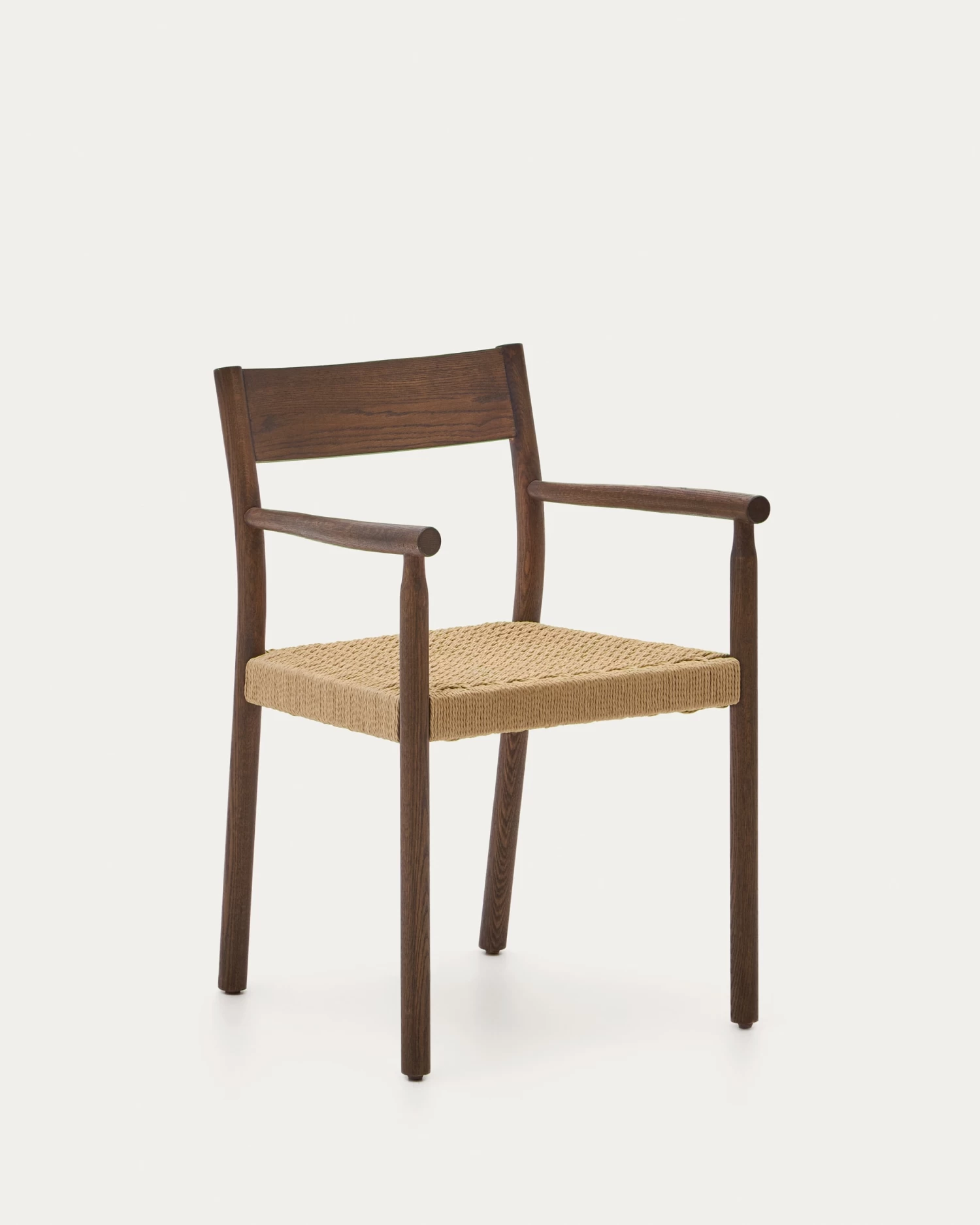 Yalia Chair In Solid Oak 100% FSC With Walnut Finish And Rope Seat | Kave Home 3 Yalia Chair In Solid Oak 100% FSC With Walnut Finish And Rope Seat | Kave Home
