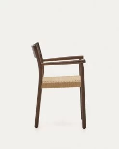 Yalia Chair In Solid Oak 100% FSC With Walnut Finish And Rope Seat | Kave Home 17 Yalia Chair In Solid Oak 100% FSC With Walnut Finish And Rope Seat | Kave Home -Quality Furniture Store C0100123CP46 1V02