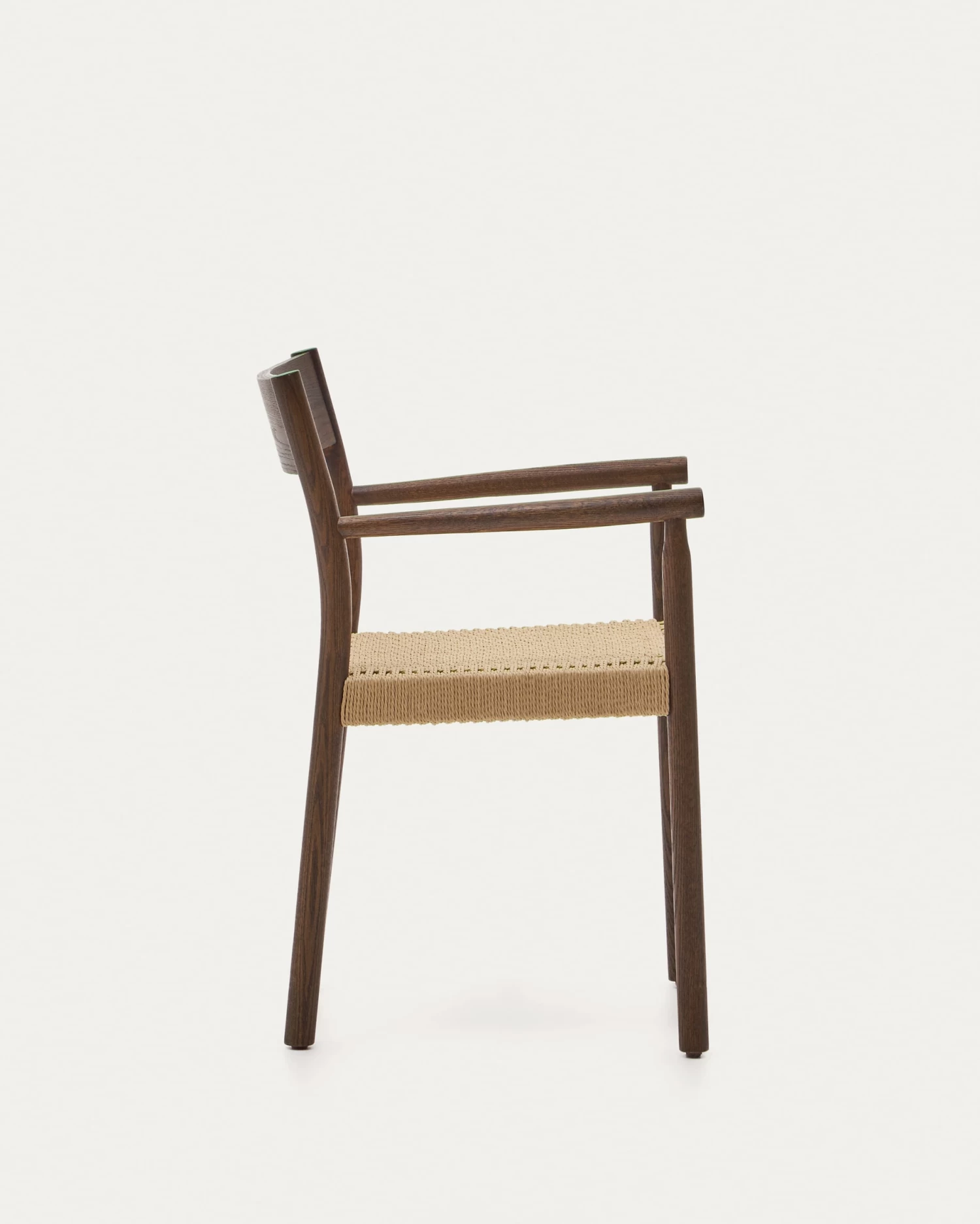 Yalia Chair In Solid Oak 100% FSC With Walnut Finish And Rope Seat | Kave Home 8 Yalia Chair In Solid Oak 100% FSC With Walnut Finish And Rope Seat | Kave Home - Image 6