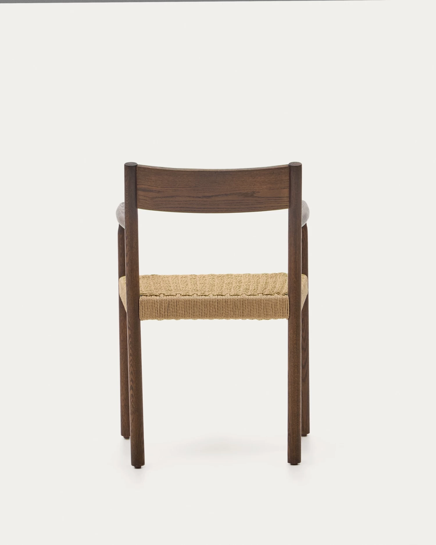 Yalia Chair In Solid Oak 100% FSC With Walnut Finish And Rope Seat | Kave Home 12 Yalia Chair In Solid Oak 100% FSC With Walnut Finish And Rope Seat | Kave Home - Image 10
