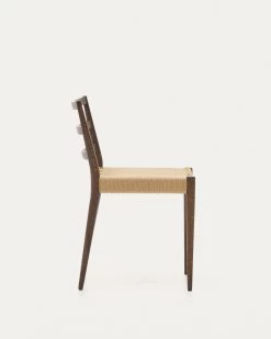 Analy Chair In Solid Oak 100% FSC With Walnut Finish And Rope Seat | Kave Home 17 Analy Chair In Solid Oak 100% FSC With Walnut Finish And Rope Seat | Kave Home -Quality Furniture Store C0100126CP46 1V02