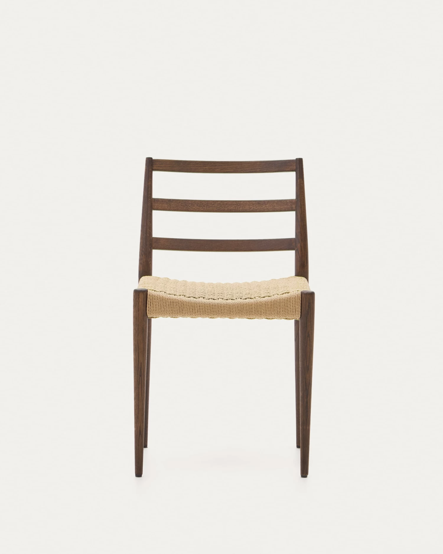 Analy Chair In Solid Oak 100% FSC With Walnut Finish And Rope Seat | Kave Home 11 Analy Chair In Solid Oak 100% FSC With Walnut Finish And Rope Seat | Kave Home - Image 9