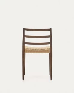 Analy Chair In Solid Oak 100% FSC With Walnut Finish And Rope Seat | Kave Home 21 Analy Chair In Solid Oak 100% FSC With Walnut Finish And Rope Seat | Kave Home -Quality Furniture Store C0100126CP46 1V05