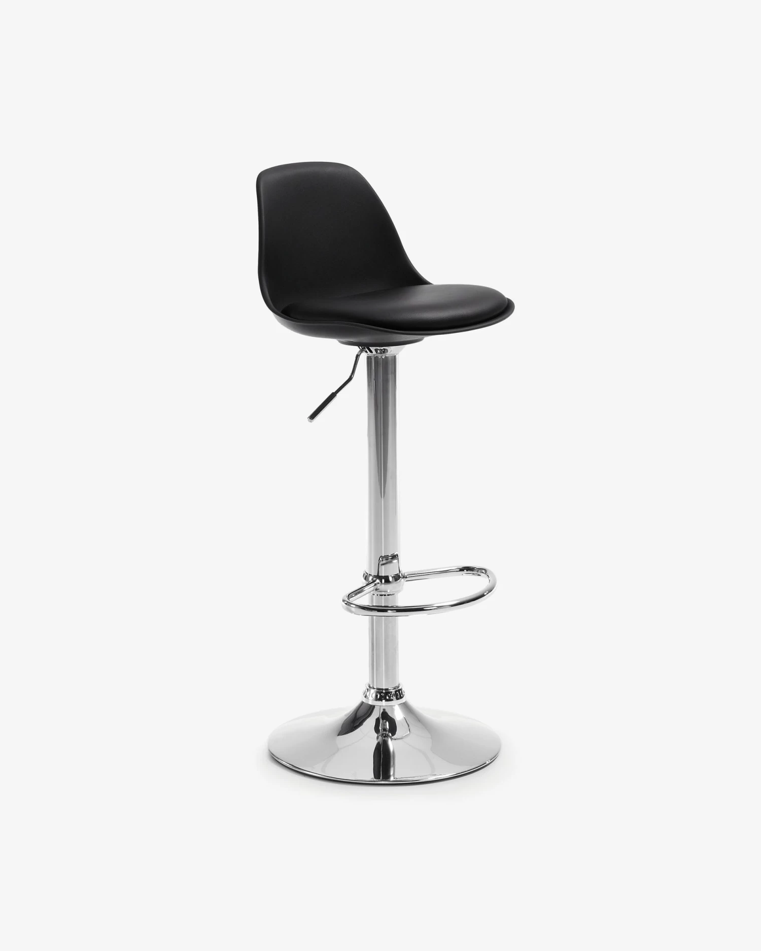 Orlando-T Barstool Black Height 60-82 Cm | Kave Home 3 Orlando-T Barstool Black Height 60-82 Cm | Kave Home