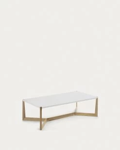 White And Ash Quatro Coffee Table 120 X 60 Cm | Kave Home