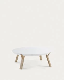 White And Ash Dilos Coffee Table Ã 90 Cm | Kave Home