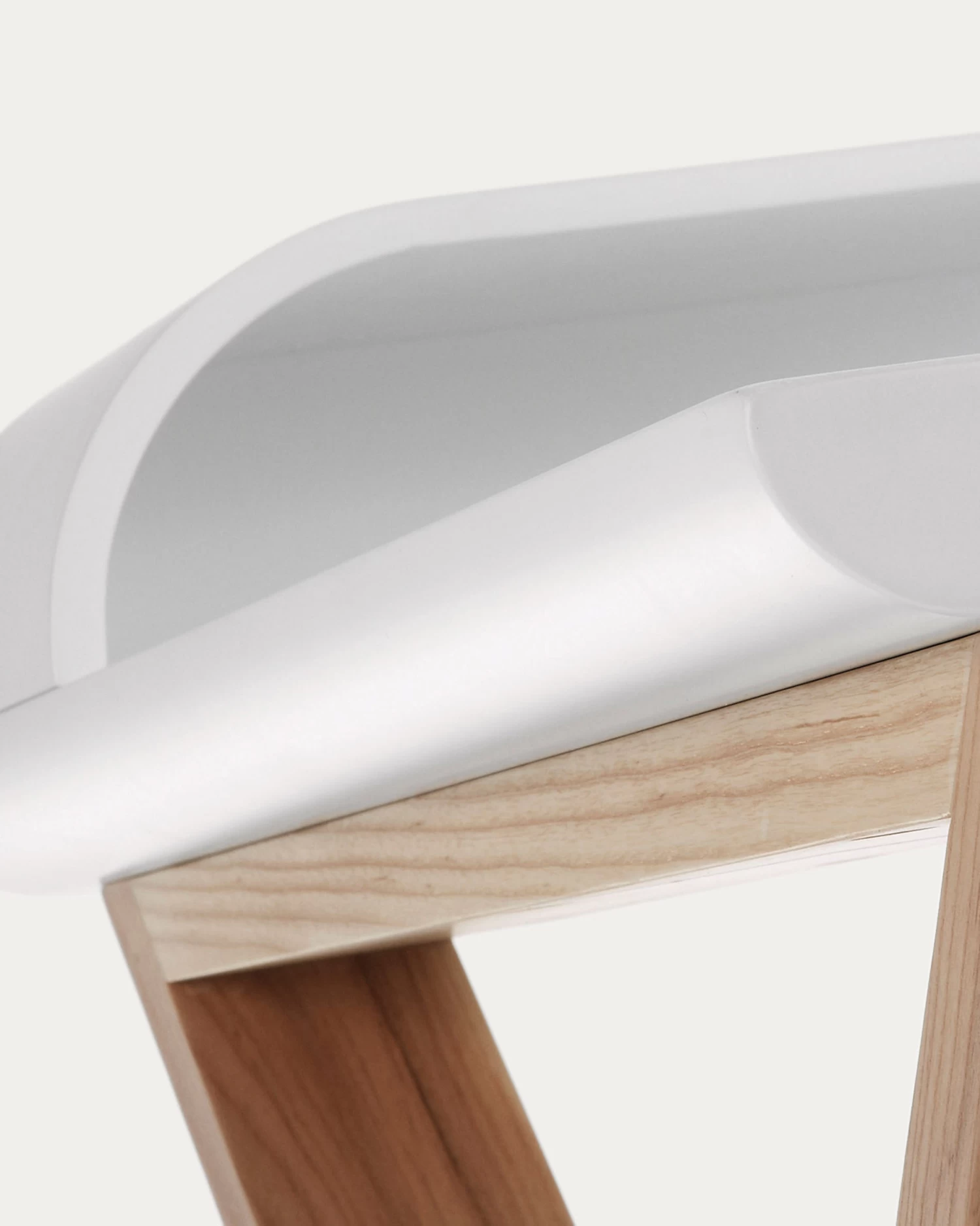 White And Ash Working Desk 120 X 79 Cm | Kave Home 5 White And Ash Working Desk 120 X 79 Cm | Kave Home - Image 3