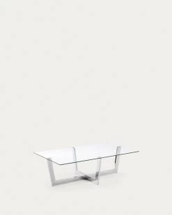 Transparent Grass Plam Coffee Table 120 X 70 Cm | Kave Home