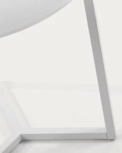 White Raeam Side Table Made With Tempered Glass And Steel In White Finish à 50 Cm | Kave Home 7 White Raeam Side Table Made With Tempered Glass And Steel In White Finish à 50 Cm | Kave Home -Quality Furniture Store C352C05 1D01