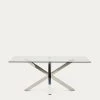 Argo Glass Table With Stainless Steel Legs 180 X 100 Cm | Kave Home 2 Argo Glass Table With Stainless Steel Legs 180 X 100 Cm | Kave Home -Quality Furniture Store C359C07 1V01