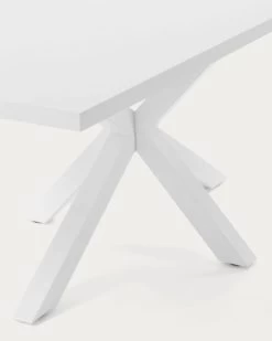 Argo Table 200 Cm White Melamine White Legs | Kave Home -Quality Furniture Store C360L05 1D01