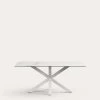 Argo Table 180 X 100 Cm Porcelain White Legs | Kave Home 1 Argo Table 180 X 100 Cm Porcelain White Legs | Kave Home -Quality Furniture Store C361K05 1V01
