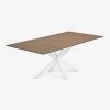 Argo Table 180 X 100 Cm White Porcelain Iron Corten | Kave Home 2 Argo Table 180 X 100 Cm White Porcelain Iron Corten | Kave Home -Quality Furniture Store C361K10 1V01