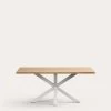 Argo Table 180 Cm Natural Melamine White Legs | Kave Home -Quality Furniture Store C361M46 1V01