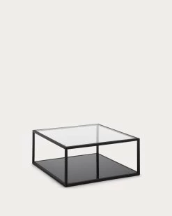 Blackhill Black Square Coffee Table 80 X 80 Cm | Kave Home