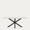 Argo Table 180 Cm Porcelain Black Legs | Kave Home