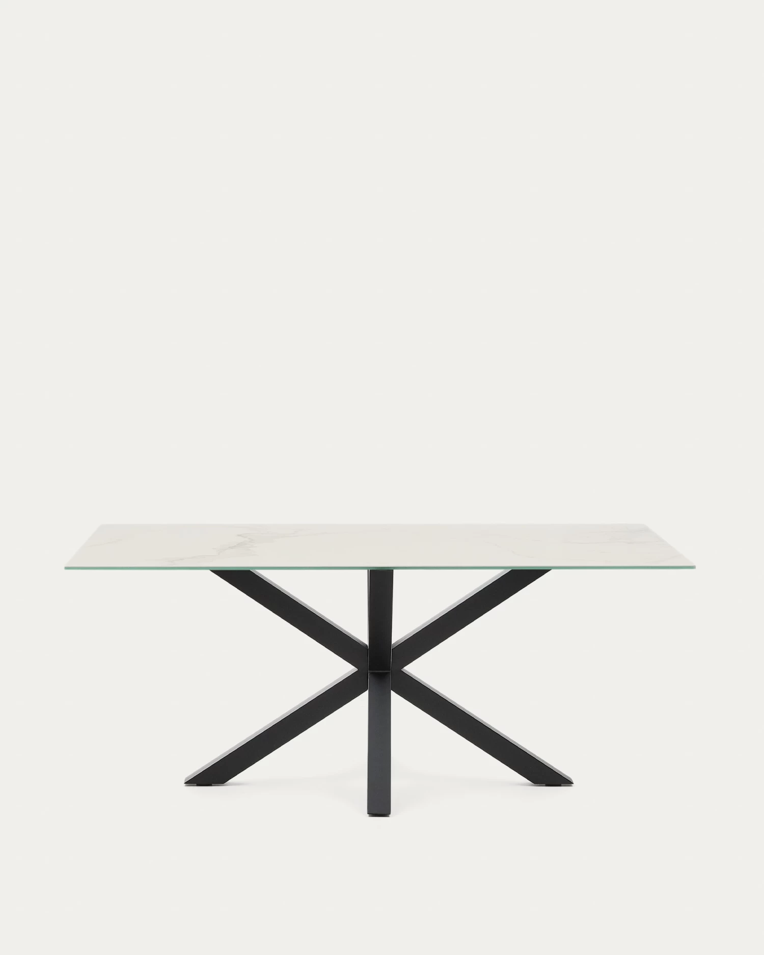 Argo Table 180 Cm Porcelain Black Legs | Kave Home 3 Argo Table 180 Cm Porcelain Black Legs | Kave Home