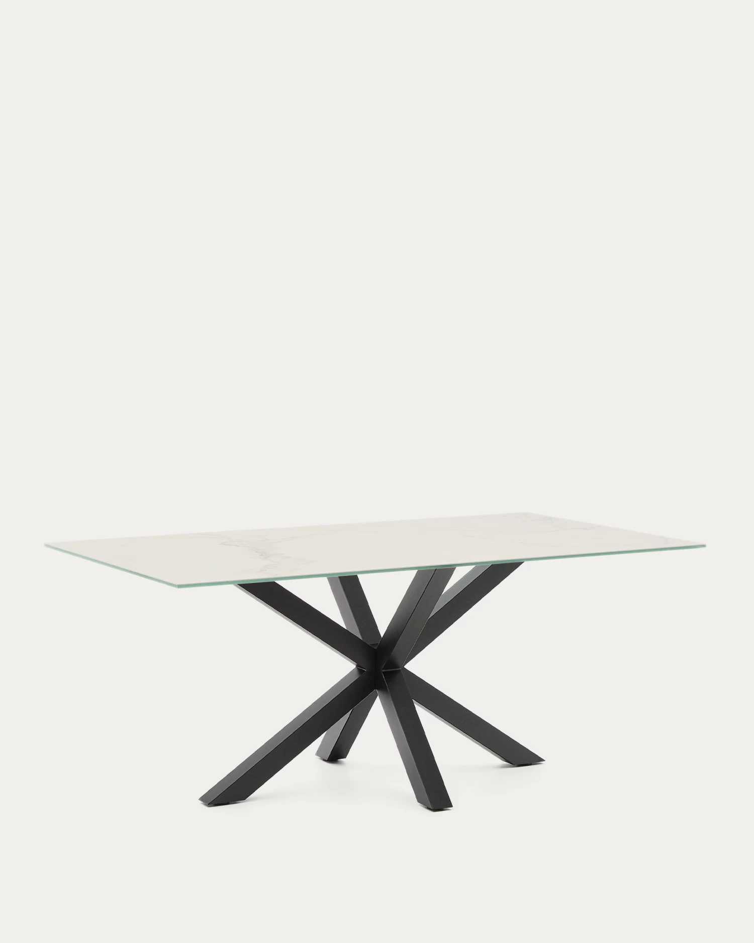 Argo Table 180 Cm Porcelain Black Legs | Kave Home 6 Argo Table 180 Cm Porcelain Black Legs | Kave Home - Image 4