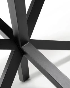 Argo Table 180 Cm Porcelain Iron Corten Finish Black Legs | Kave Home 8 Argo Table 180 Cm Porcelain Iron Corten Finish Black Legs | Kave Home -Quality Furniture Store C409K10 1D01