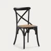 Alsie Chair In Solid Birch Wood With Black Lacquer And Rattan Seat 1 Alsie Chair In Solid Birch Wood With Black Lacquer And Rattan Seat -Quality Furniture Store C417M01 1V01