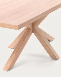 Argo Table 200 X 100 Cm Natural Melamine Wood Effect Legs | Kave Home -Quality Furniture Store C429M46 1D01