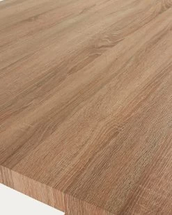 Argo Table 200 X 100 Cm Natural Melamine Wood Effect Legs | Kave Home -Quality Furniture Store C429M46 1D02