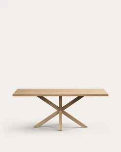 Argo Table 200 X 100 Cm Natural Melamine Wood Effect Legs | Kave Home