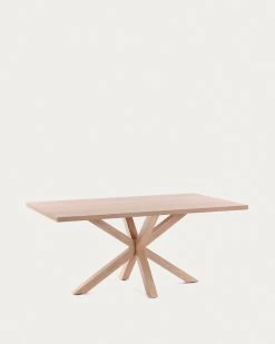 Argo Table 200 X 100 Cm Natural Melamine Wood Effect Legs | Kave Home -Quality Furniture Store C429M46 1V02