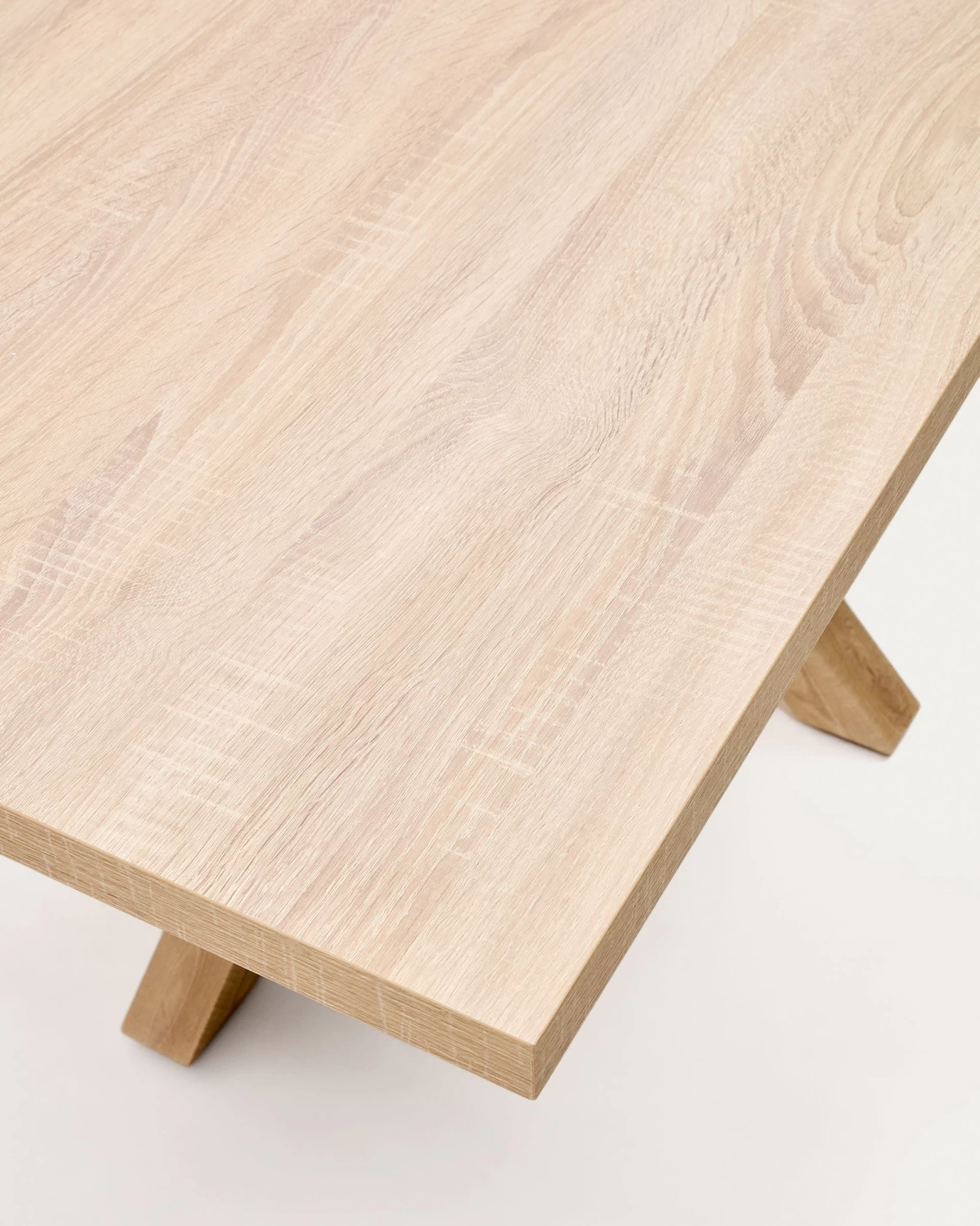 Argo Table 180 Cm Natural Melamine Wood Effect Legs | Kave Home 5 Argo Table 180 Cm Natural Melamine Wood Effect Legs | Kave Home - Image 3