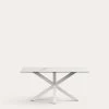 Argo 160 Cm Porcelain Table With White Legs | Kave Home