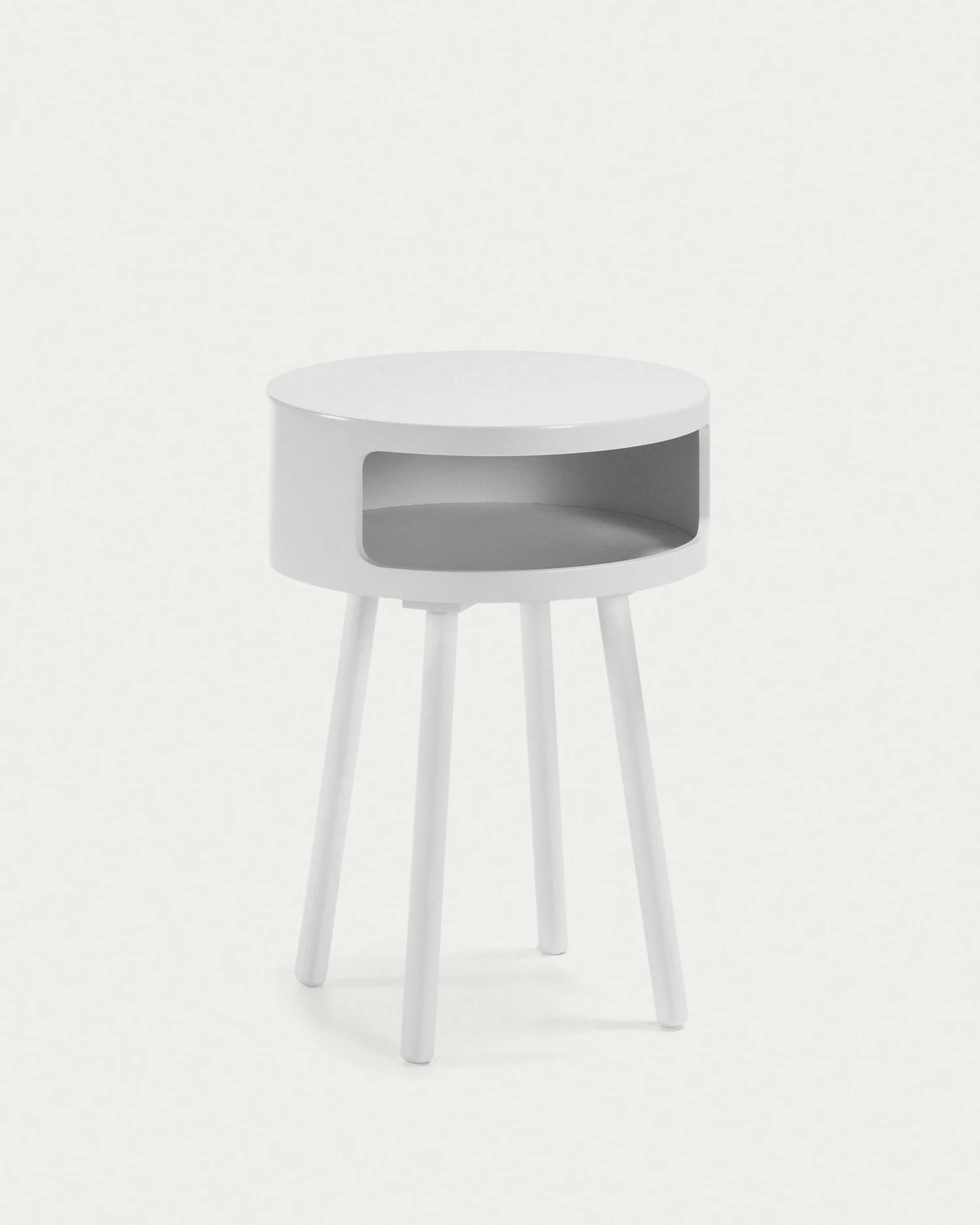 White Kurb B Side Table à 40 Cm | Kave Home 3 White Kurb B Side Table à 40 Cm | Kave Home