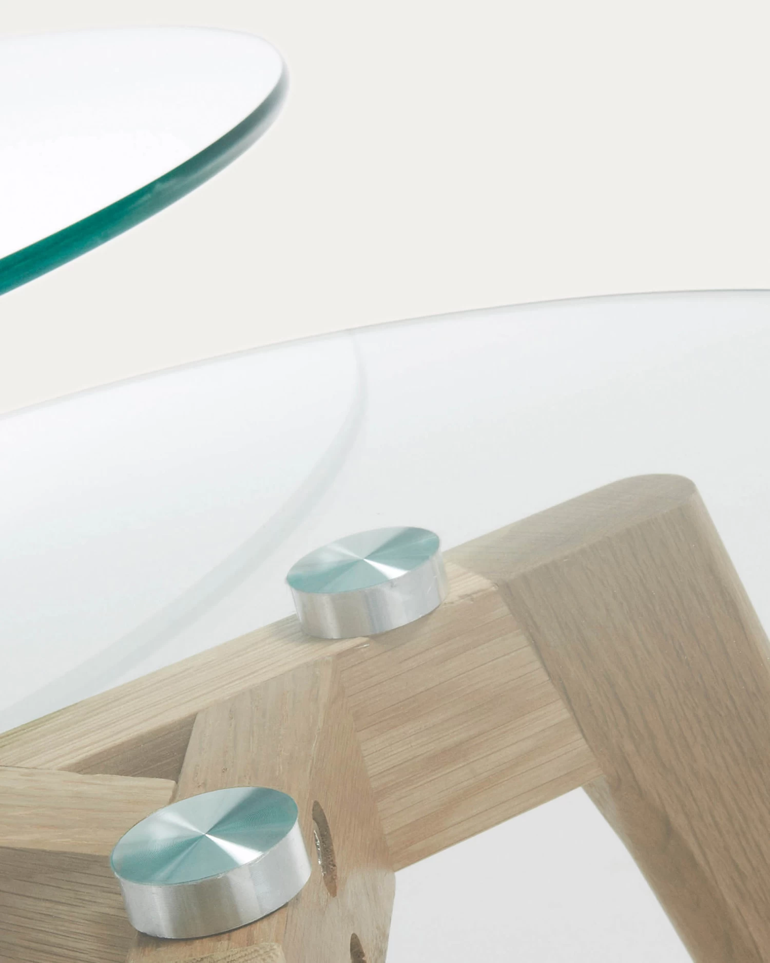 Kirb Set Of 2 Side Tables Round Glass à 50 / à 40 Cm | Kave Home 6 Kirb Set Of 2 Side Tables Round Glass à 50 / à 40 Cm | Kave Home - Image 4