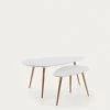 Kirb Set Of 2 Side Tables Oval White | Kave Home 1 Kirb Set Of 2 Side Tables Oval White | Kave Home -Quality Furniture Store C650M05 1V01