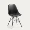 Ralf Black Chair With Metal Legs | Kave Home
