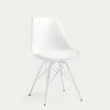 Ralf White Chair With Metal Legs 2 Ralf White Chair With Metal Legs -Quality Furniture Store C768S05 1V01