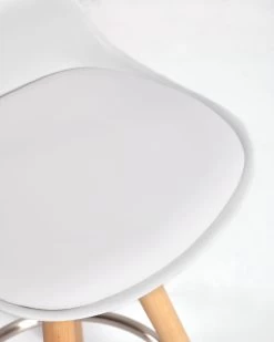 White Slad Barstool Height 65 Cm | Kave Home -Quality Furniture Store C769U05H 1D03