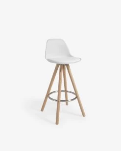 White Slad Barstool Height 65 Cm | Kave Home