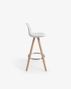 White Slad Barstool Height 65 Cm | Kave Home -Quality Furniture Store C769U05H 1V02