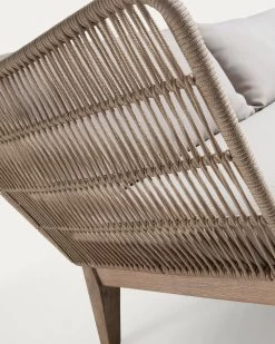 Belleny 3 Seater Sofa In Beige Cord And Solid Acacia Wood 176 Cm FSC 100% | Kave Home -Quality Furniture Store C838R33 1V03