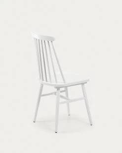 Tressia MDF And Solid Rubber Wood Chair With White Lacquer | Kave Home 11 Tressia MDF And Solid Rubber Wood Chair With White Lacquer | Kave Home -Quality Furniture Store C934M05 1V03
