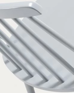 Tressia MDF And Solid Rubber Wood Chair With Grey Lacquer | Kave Home -Quality Furniture Store C934M14 1D01