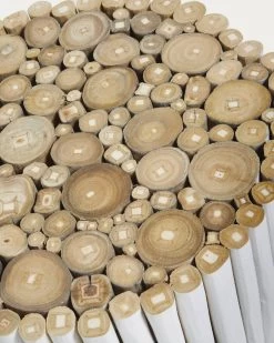 Filip Solid Teak With White Finish Side Table à 35 Cm | Kave Home 7 Filip Solid Teak With White Finish Side Table à 35 Cm | Kave Home -Quality Furniture Store CC0047M05 1D01