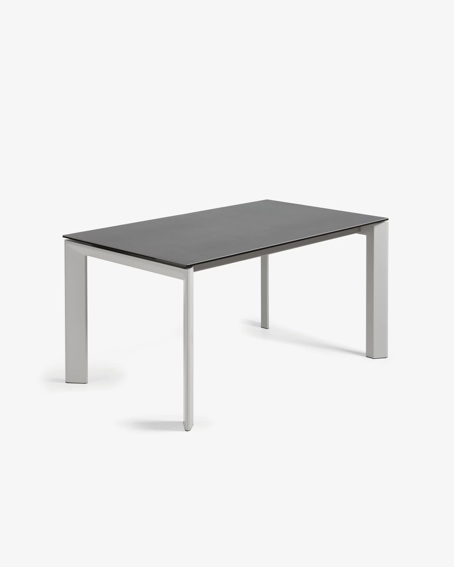 Axis Porcelain Extendable Table In Volcano Rock Finish With Grey Legs 160 (220) Cm | Kave Home 3 Axis Porcelain Extendable Table In Volcano Rock Finish With Grey Legs 160 (220) Cm | Kave Home