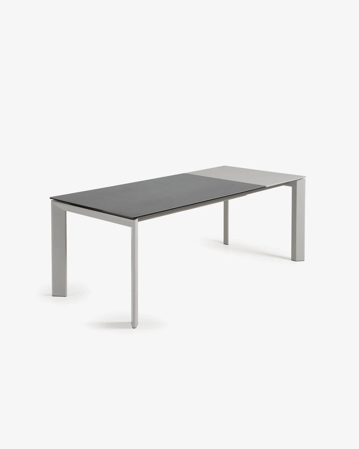 Axis Porcelain Extendable Table In Volcano Rock Finish With Grey Legs 160 (220) Cm | Kave Home 5 Axis Porcelain Extendable Table In Volcano Rock Finish With Grey Legs 160 (220) Cm | Kave Home - Image 3