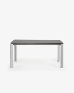 Axis Porcelain Extendable Table In Volcano Rock Finish With Grey Legs 160 (220) Cm | Kave Home 10 Axis Porcelain Extendable Table In Volcano Rock Finish With Grey Legs 160 (220) Cm | Kave Home -Quality Furniture Store CC0183VR 1V03